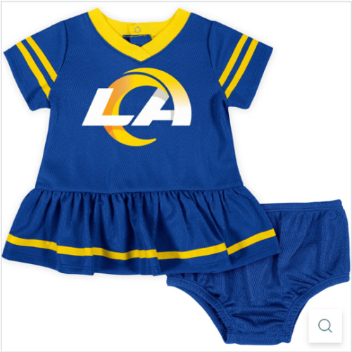 Baby Girls Los Angeles Rams Cheerleader Dress and Diaper Cover Set – Gerber Childrenswear