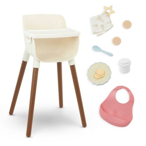 Lullababy Doll High Chair And Feeding Set Accessories