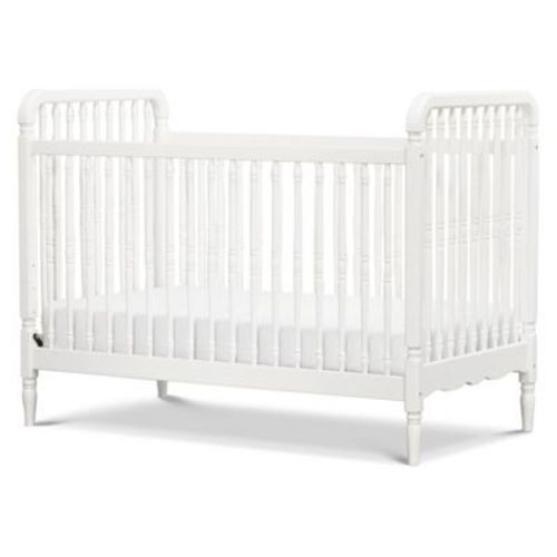 Namesake Liberty 3-in-1 Convertible Spindle Crib with Toddler Bed Conversion Kit - Warm White