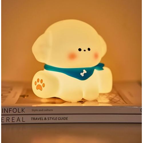 Night Light for Kids Lamp,Soft Silicone Kids Night Light,Nursery Light for Baby Room and Toddler Toy,Portable Night Light for Kids Room,Dimmable Rechargeable Animal Lights for Girls and Boys