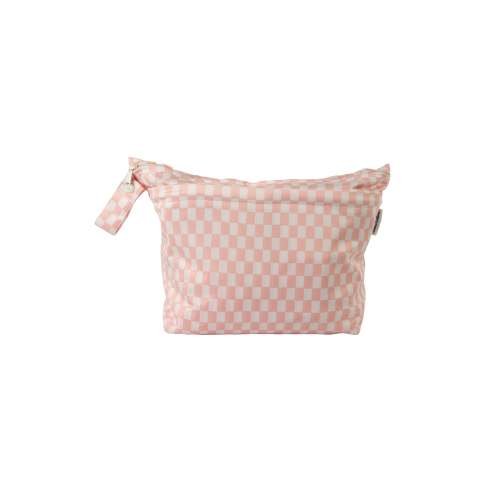 Wet Dry Bag - Pink Checkerboard