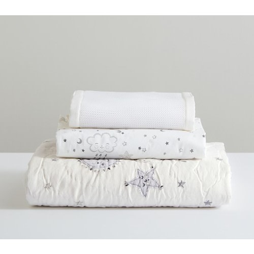 Skye Linen Baby Bedding | Crib Bedding | Pottery Barn Kids