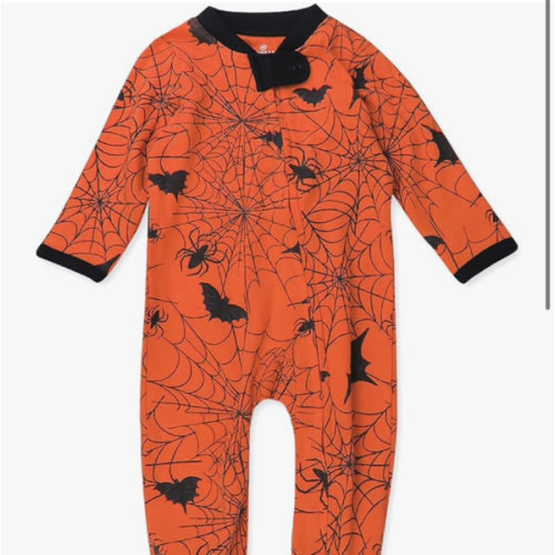 HonestBaby Celebration Sleep & Play Footed One-Piece Pajama Sleeper 100% Organic Cotton