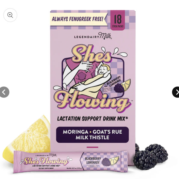 She’s Flowing Lactation Drink Mix | Support Milk Supply On-the-Go – Legendairy Milk