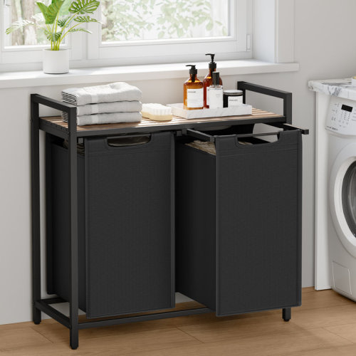 17 Stories Doulgas 2 Removable 12.1-Gallon Liners Laundry Hamper & Reviews | Wayfair