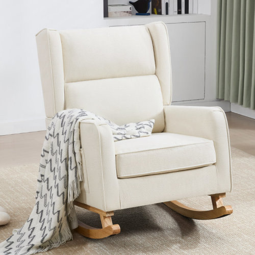 Isabelle & Max™ Solid Wood Rocking Chair | Wayfair