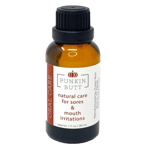 Punkin Butt Teething Oil for Adults, Soothing Oral Care for Mouth Irritations, Gums & Sores, Herbal-Infused Blend with Essential Oils, 1oz Bottle with Dispensing Tip