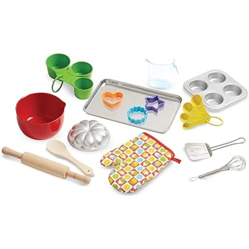 Melissa & Doug Baking Play Set (20 pcs) - Play Kitchen Accessories