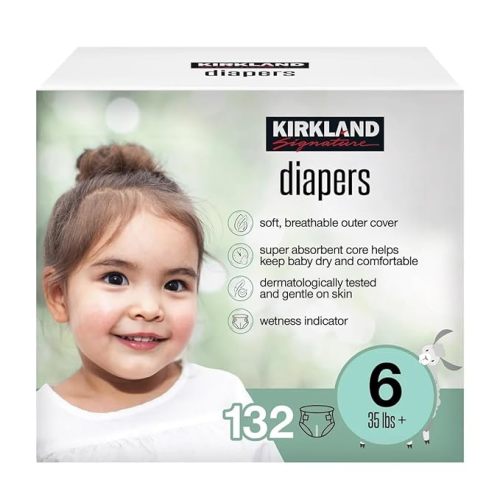 Kirkland Signature Diapers, Size 6 (132 Count)