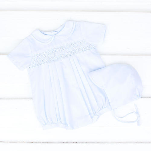 Classic Smocked Bubble with Bonnet