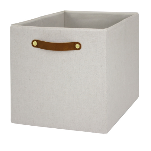Better Homes & Gardens Collapsible Fabric Cube Storage Bin, Vanilla