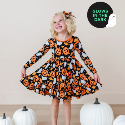 You've Been Ghosted Girls Dress & Shorts Set