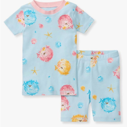Burt's Bees Baby Baby Girls' Pajamas, Tee and Short 2-Piece Pj Set