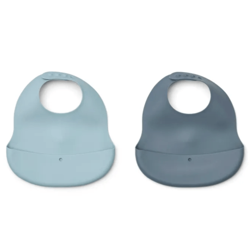 Ember Silicone Bibs, Blue | Smallable