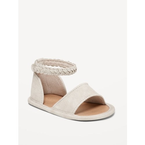 Faux-Suede Braided Sandals for Baby
