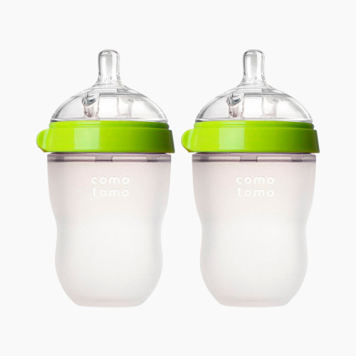 Comotomo Baby Bottle (2 Pack) - Green, 8 oz