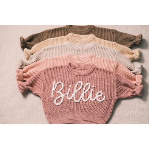 Cherished Custom Baby Sweaters: Personalize Their Name With - Etsy