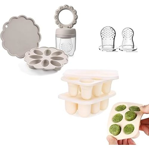 Breastmilk Popside Molds,Baby Fresh Fruit Food Silicone Teether Feeder Pacfier 0-6 Month 6-12 Month