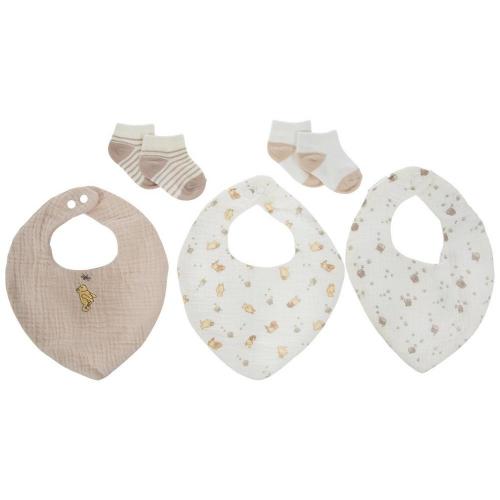 Pooh Bear & Friends Bib & Sock Set