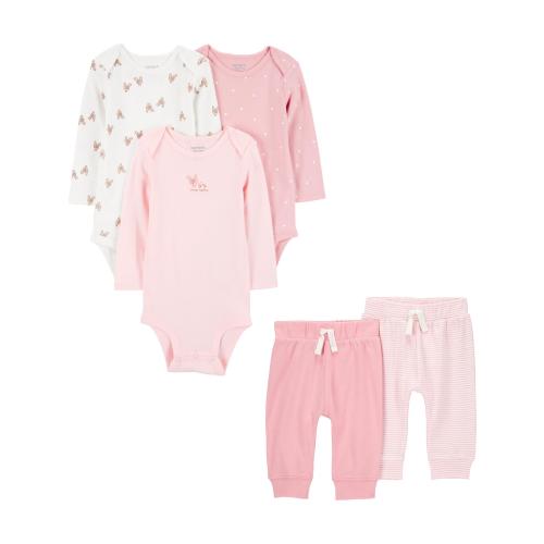 Carter's Child of Mine Baby Girl Outfit Set, 5-Piece, Sizes Preemie-18 Months
