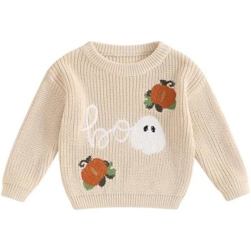 Baby Girl Boy Knit Sweater Blouse Pullover Sweatshirt Warm Crewneck Long Sleeve Tops for Infant Toddler