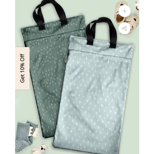 Mama Koala Large Hanging Wet Dry Bags (2 Pack)