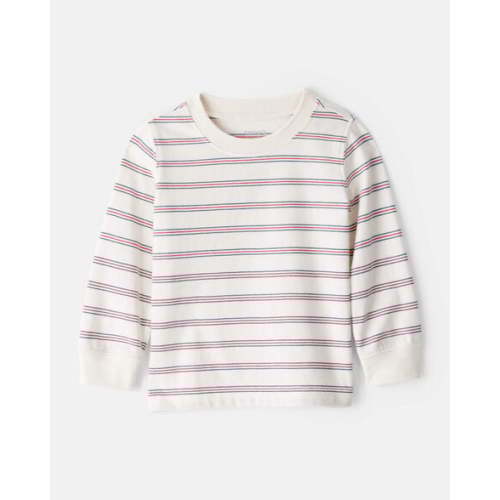 Baby Boy Striped Long-Sleeve Tee - Ivory - Carter's | Carter's