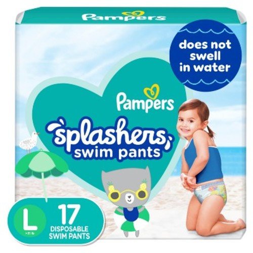 Pampers Splashers Disposable Swim Pants - (Select Size and Count), Size: Large