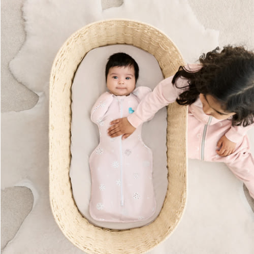 Swaddle Up™ 0.2 TOG Viscose from Bamboo Light Pink Little Dreamer
