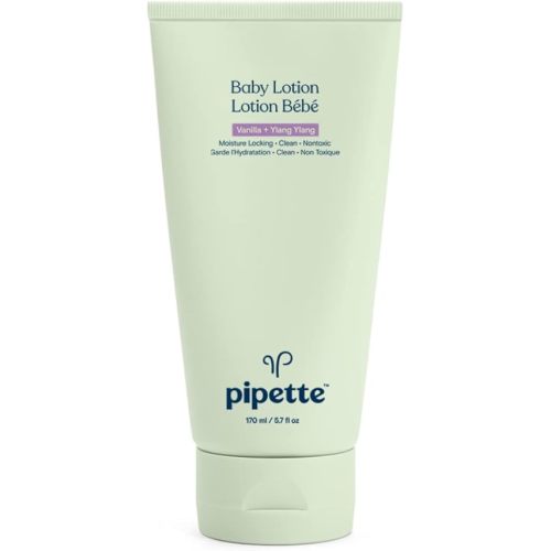 Pipette Baby Lotion with Renewable Plant-Derived Squalane, Vanilla + Ylang Ylang Aroma, 6 fl oz