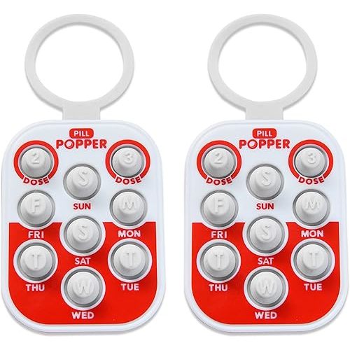 Pill Popper - Memory Aid Medication Dose Tracker (2 Pack)