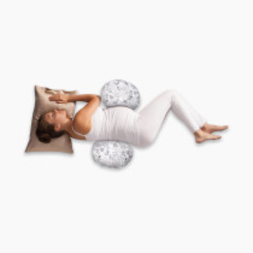 Boppy Side Sleeper Pregnancy Pillow - Gray Falling Leaves