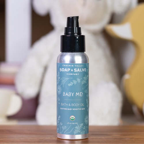 Baby Me! Unscented Bath & Body Oil – Chagrin Valley Soap & Salve