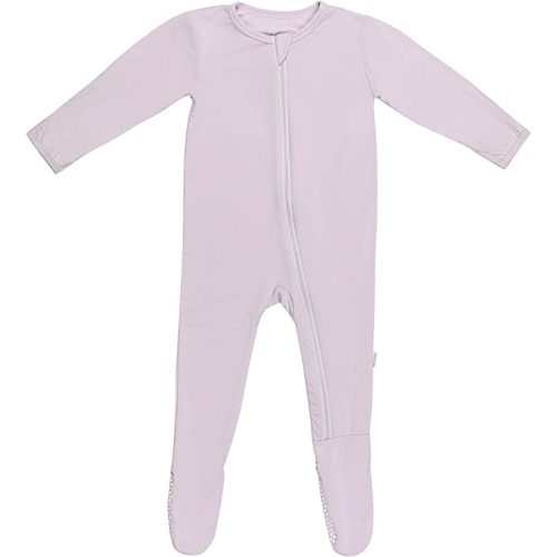 Soft Baby Bamboo Viscose Footie Pajamas, Zipper Closure, 0-24 Months - 3-6 Months - Lush Lavender