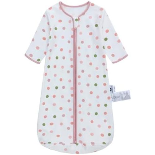Long Sleeve Sleep Sack, 100% Cotton Baby Sleeping Bag 0-18 Months Baby Wearable Blanket Super Soft Toddler Kids Sleeping Sack