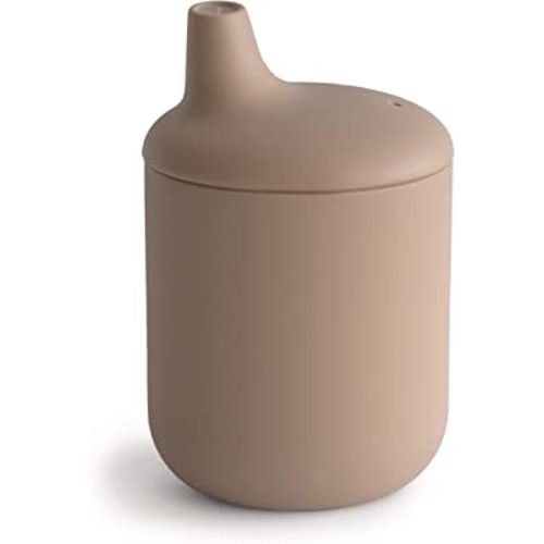 mushie 100% Silicone Baby Sippy Cup | 6 Months+ (Natural)