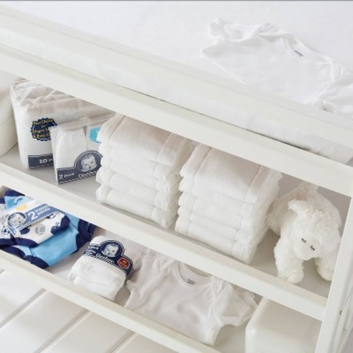 Gerber Baby Cotton 10pk Washcloths - White