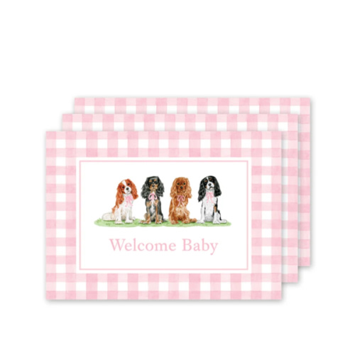 Cavalier Garden Pink Milestone Cards