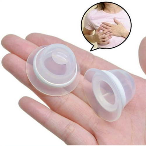 VONTER Nipple Corrector, Nipple Aspirator Puller Niplette Treatment Redress Sucking Redress Correction Shaper Breastfeeding Aid Helpful for Breastfeeding, Nursing Mommy,Soft Silicone(1 Pair)