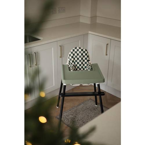 Pine Checkerboard Cushion Cover | Ikea Antilop cushion cover | Matching cushion cover for highchair | highchair cover | Ikea high chair |