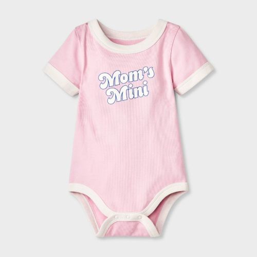 Baby Girls' Mom's Mini Bodysuit - Cat & Jack™ Pink 3-6m