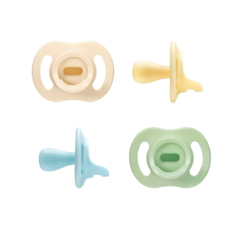 Tommee Tippee Ultra-Light StayPut Pacifier, One-Piece Silicone Design, 0-6m, 4 Pack