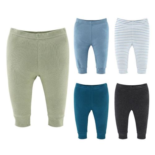The Peanutshell Baby Boy Pants, 5-pack, Boy Basics, Multicolored, Newborn