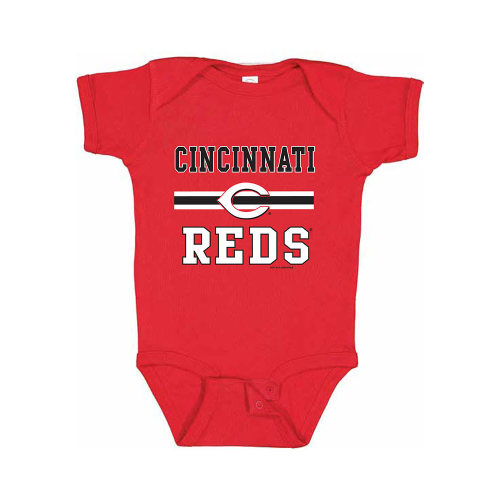 Cincinnati Reds Baby Red Home Team Short Sleeve One Piece