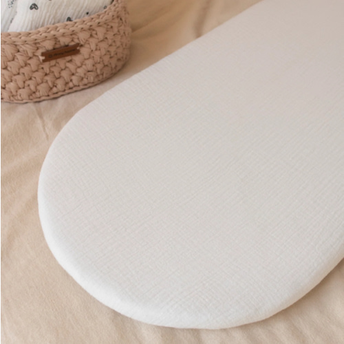 100% Muslin Cotton Fitted Sheets for Anzy Home Moses Baskets