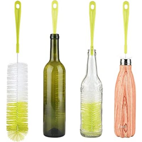 ALINK 16” Long Bottle Brush Cleaner for Washing Wine/Beer/Sport well/Thermos/Glass and Long Narrow Neck Sport Bottles