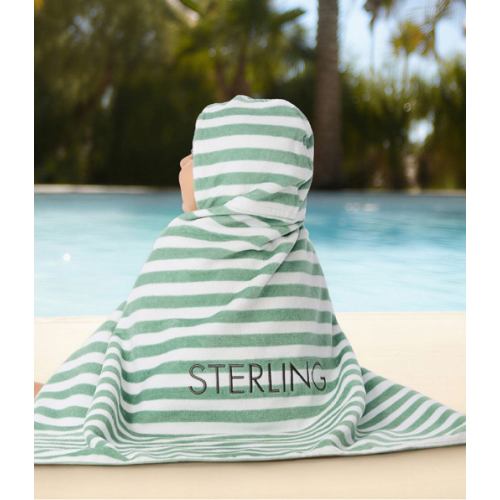 Mini Stripe Baby Beach Hooded Towel UPF 50+