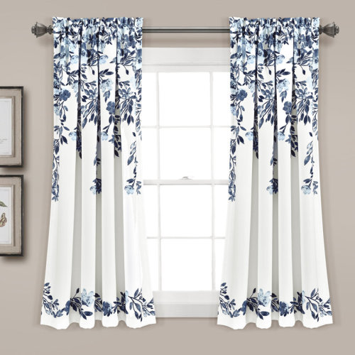 Lush Decor Floral Room Darkening Thermal Rod Pocket Curtain Panels & Reviews | Wayfair