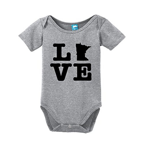 Minnesota Love Printed Infant Bodysuit Baby Romper