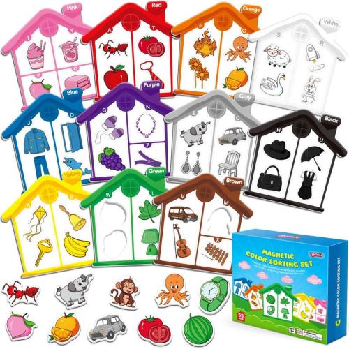 Magnetic Color Sorting Toys Alphabet Games Recognition Color - TikTok Shop